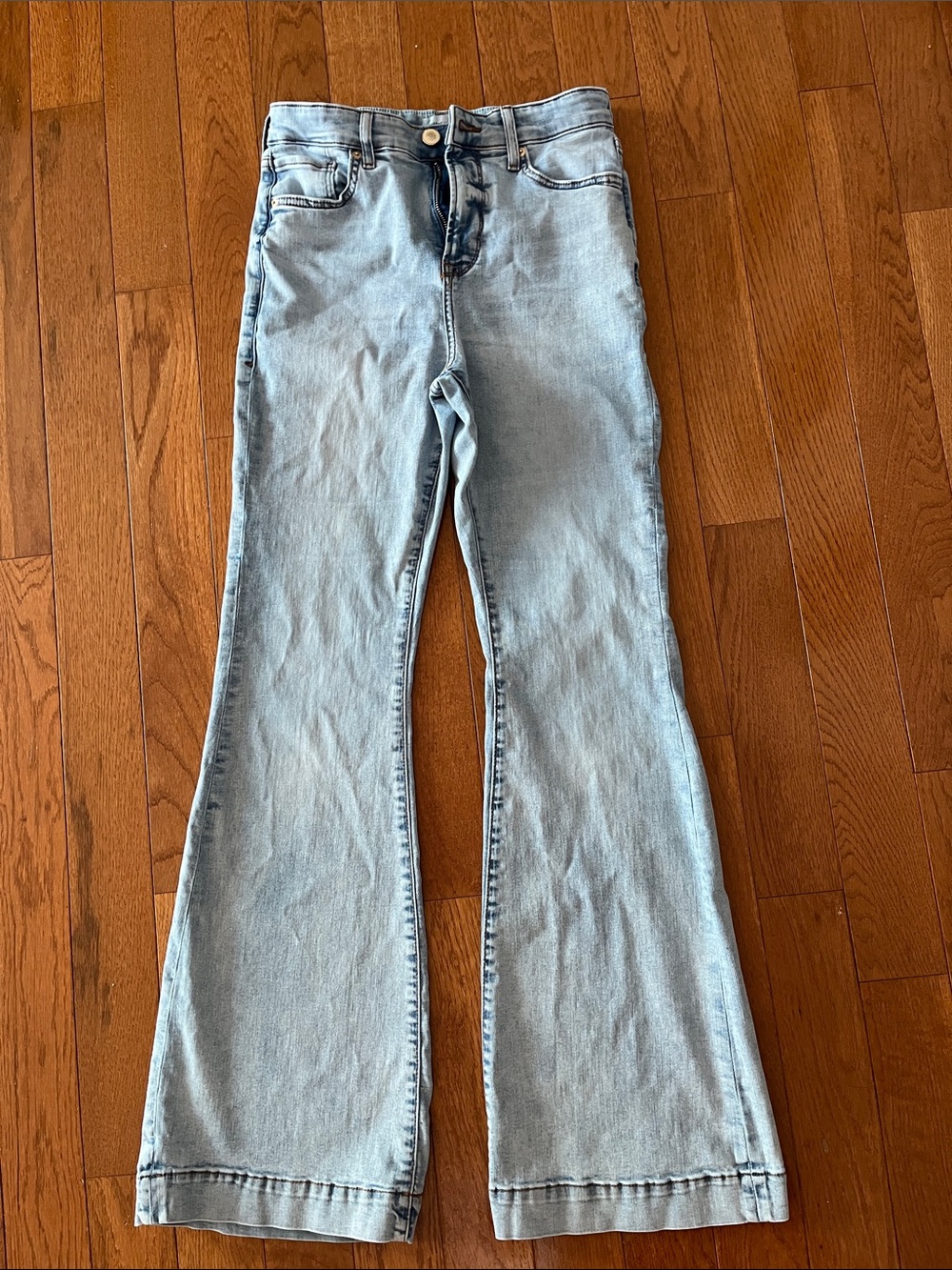 River Island Light Wash Flare Jeans